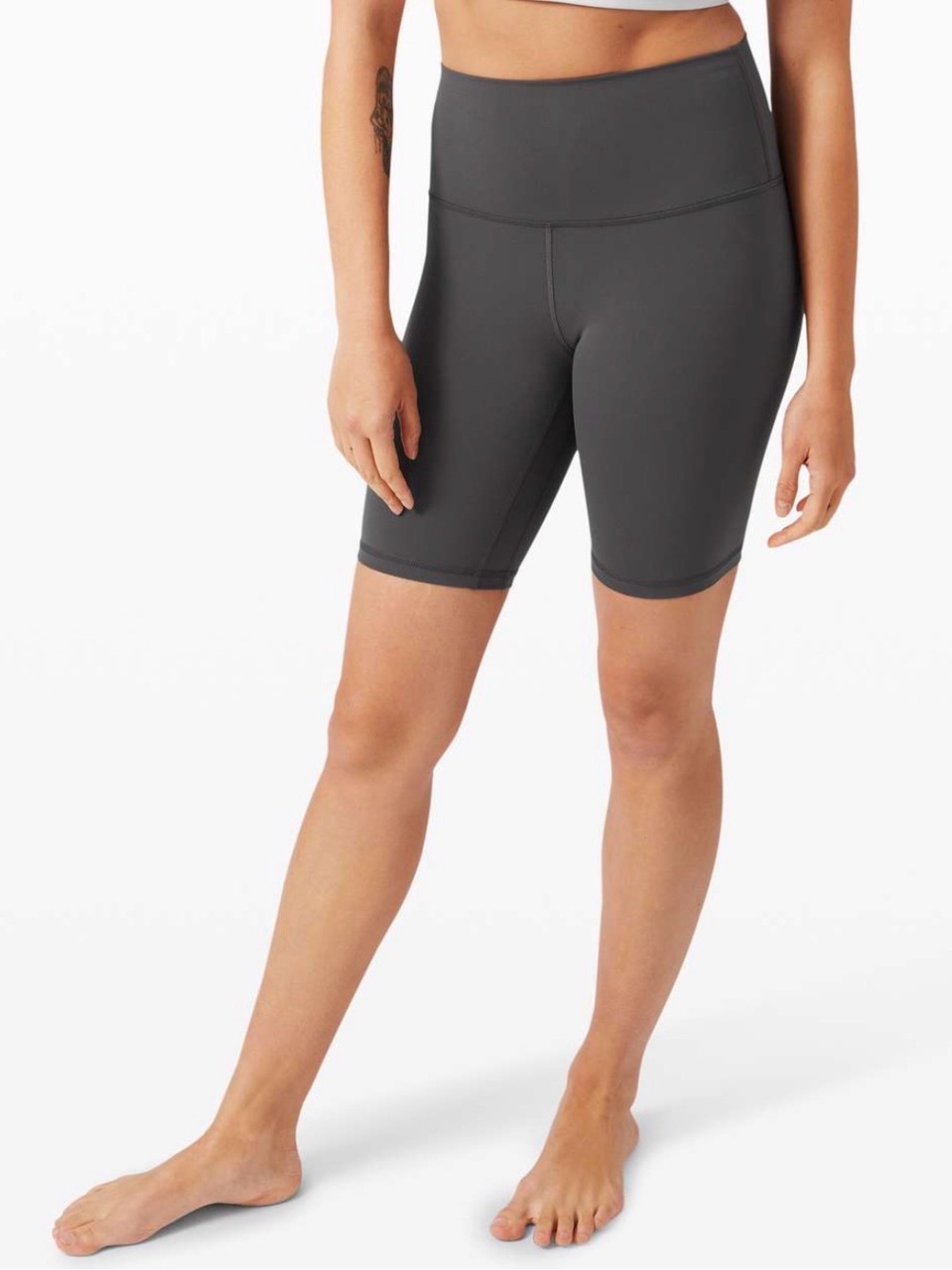 NWOT Lululemon Align High-Rise Biker Shorts 8" Graphite Grey Size 14